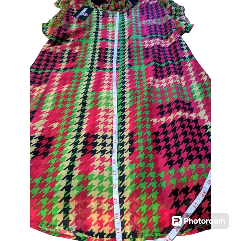 Women's Dress. Size XL. Red/Green Christine Brand - Picture 7 of 9